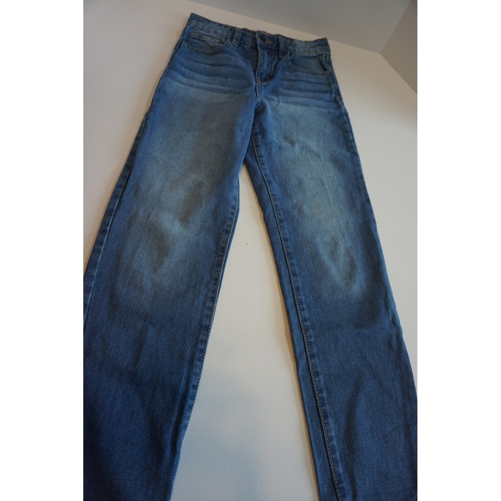 Franki by Francesca's Youth 08 Ultra High Rise Straight Leg Jeans Medium Wash